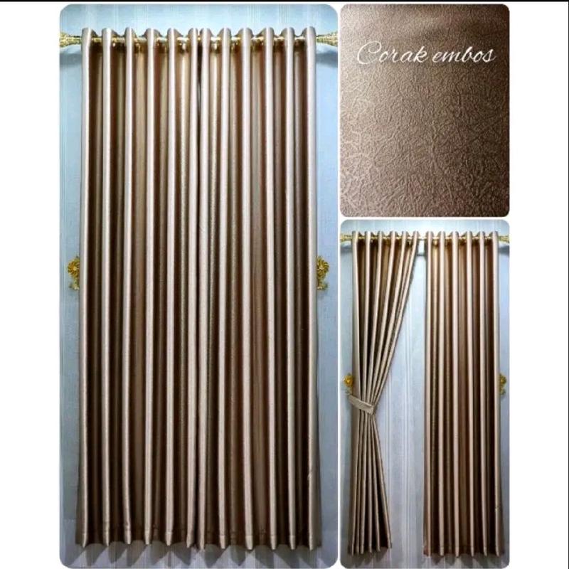 Gorden Glosy Serat Safron Segitiga Abstrak 6