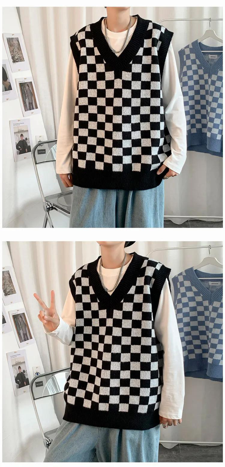 Product Introduction of Hanlu - Áo Cardigan Dệt Kim Kẻ Sọc Cho Nam, Phong Cách Hàn Quốc, Thời Trang Đường Phố, Trung Tâm Mua Sắm 4