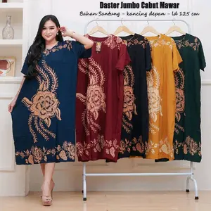 Daster Cabutan Jumbo Motif Mawar Ld 125 Pb 115