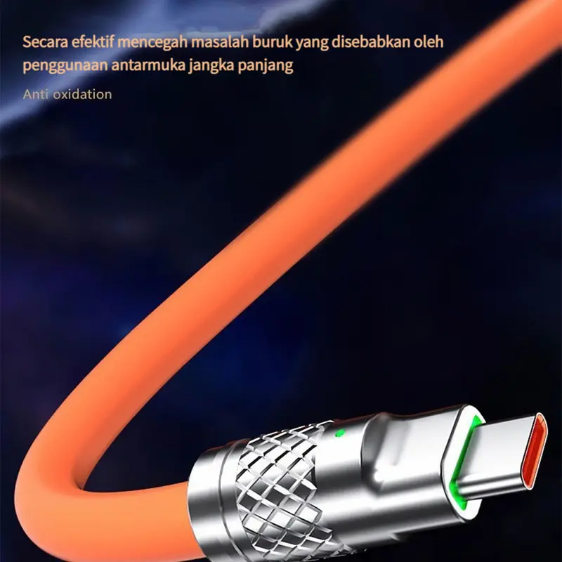 Kabel Data 3 in 1 Fast Charging HP Kabel Casan 3in1 Tipe C/MicroUSB/iOS Lightning dengan Adapter 120W 5