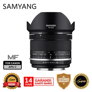 Lensa Kamera Samyang MF 14mm F2.8 MK2 Compatible for Canon