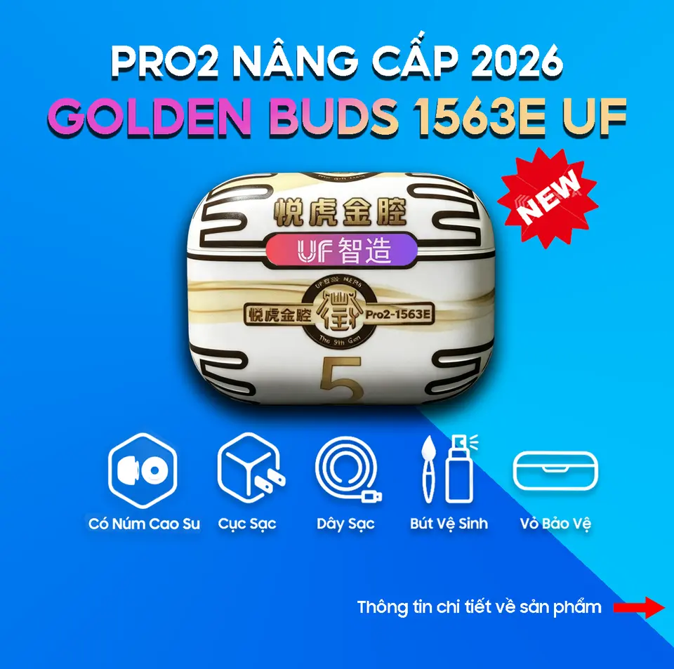 Tai Nghe Hổ Vằn PUNKI PRO2 1563E, ANC Chống Ồn 40db, Tặng Kem Ốp + Sặc 5W, Bảo Hành 6 Tháng