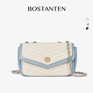 [Vivian Bag] BOSTANTEN Sling Bag Shoulder Bag Tas Bahu Tas Selempang Wanita Tas Tangan Hitam Putih