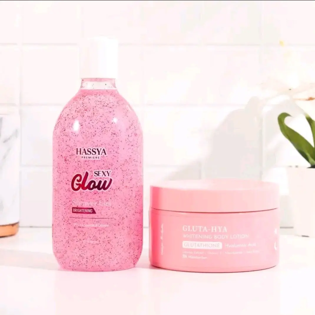 Hassya bodyskin paket Lotion + Sabun Memutihkan Mencerahkan