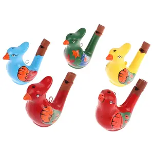 Coloured Drawing Water Bird Whistle For Kid Early Learning Educational Children Musical Instrument Bathtime Musical