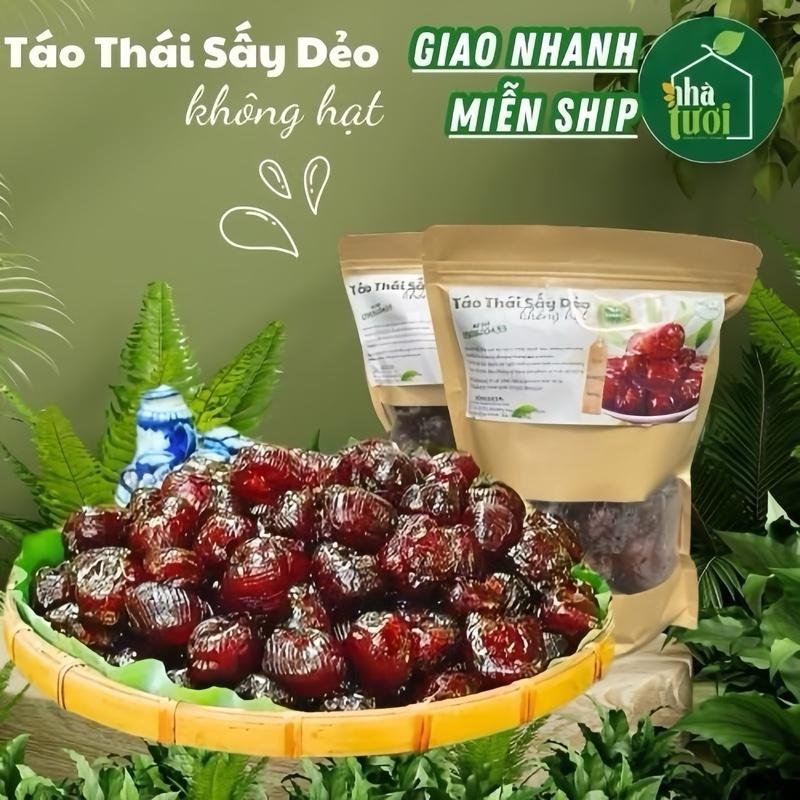  Táo Sấy Dẻo Không Hạt LOẠI TO NGON Túi Zip Giấy VƯỜN TƯƠI Food Giàu Dinh Dưỡng Ăn Vặt Lành Mạnh 