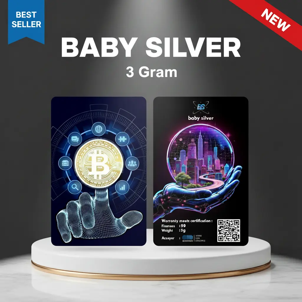 Baby Silver 3 Gram Perak Murni 999 Asli Bersertifikat – Logam Mulia Investasi Hadiah Premium