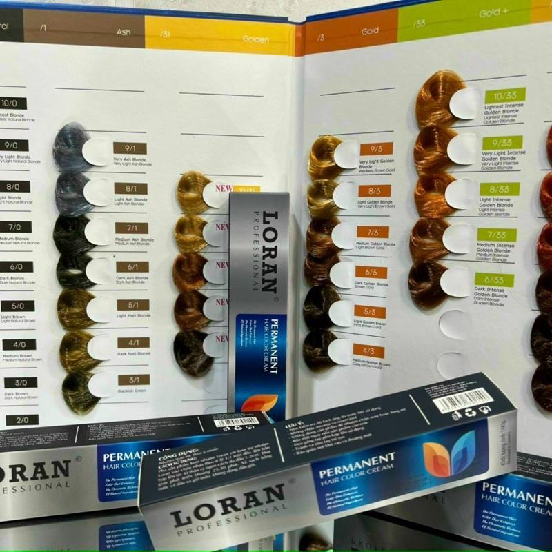 LẺ NHUỘM TÓC LORAN COLAGEN 100ML 100 típ tặng bảng màu MÀU NHUỘM TÓC TỰ NHIÊN THAY ĐỔI MÀU TÓC HƯƠNG THƠM PHỦ BẠC VÀ MÀU THỜI TRANG box hair dye Dưỡng Tóc