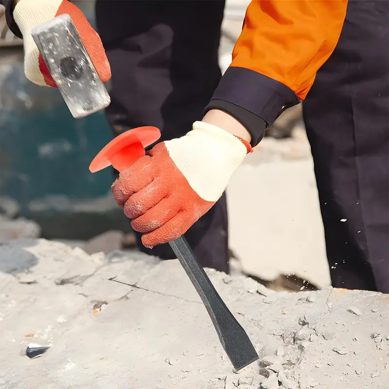 JLD Pahat Batu Bata Masonry Chisel 12 Inch dengan Soft Grip Handle & Chrome Plated Surface untuk Meratakan Bidang Logam dan Memotong Plat Logam 5