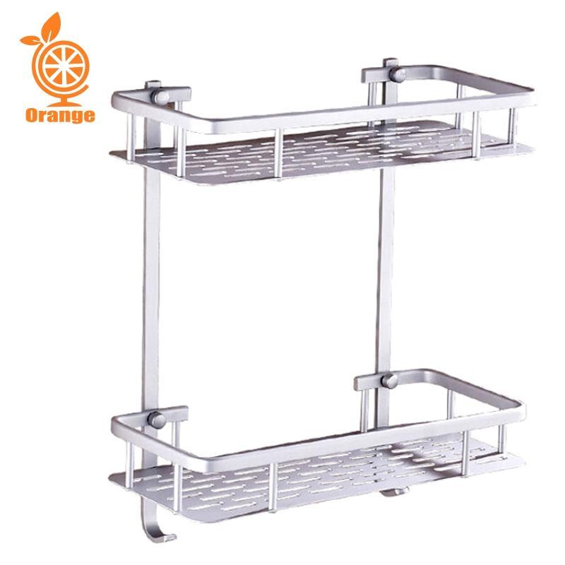 Product Introduction of Rak Kamar Mandi Toilet Rack Tempat Sabun Aluminium Serbaguna Rak Sabun Handuk 2 Susun 0