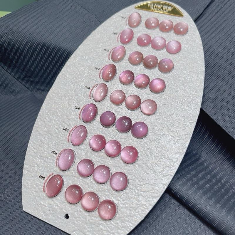 Sét Sơn gel mắt mèo ánh nước 9 màu tặng kèm bảng màu và nam châm dung tích 15 ml phụ kiện làm nail nữ