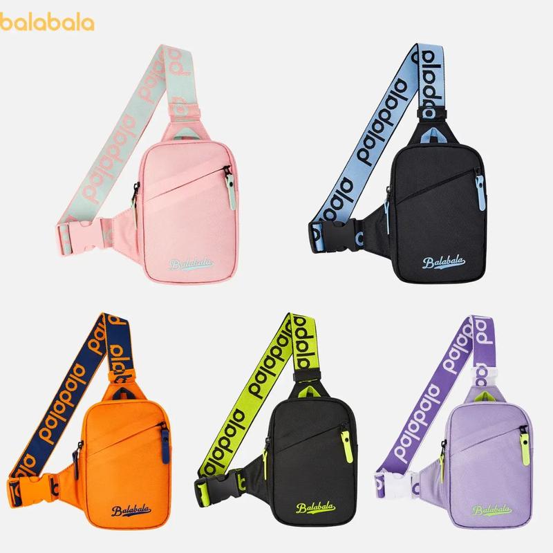 Túi Đeo Chéo Trẻ Em Balabala Ba Lô Đeo Vai Thường Ngày Cho Bé Trai Và Bé Gái Thiết Kế Colorblock Sành Điệu Nhẹ Và Cầm Tay Thích Hợp Đi Du Lịch