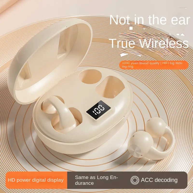 2025 New bone conduction wireless Bluetooth headset sports long life standby high sound quality large volume Audio Electronic Earbud