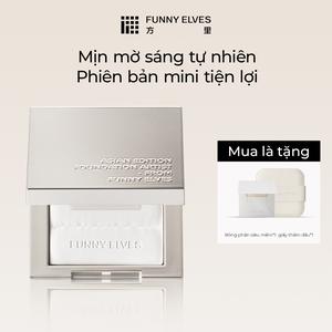 FunnyElves phấn phủ Kim Cương 7g siêu mỏng nhẹ tự nhiên, bám nền, phù hợp với mọi loại da MUA 1 TẶNG 1 .Mua 3.5g Tặng 1 hộp giấy thấm dầu、Mua 7g Tặng Son môi dạng bút 2.4g+1 hộp giấy thấm dầu (30 tờ) TB