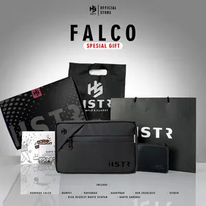 [Promo] HSTR  Falco Handbag Slingbag Clutch Waterproof Tahan Air 3in1 Kulit Pria dasar zippers
