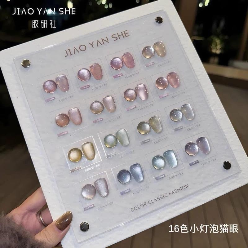 Set Sơn Gel Mắt Mèo Ánh Trăng JIAO YAN SHE 16 Màu Cao Cấp - Dành cho Nữ - Women