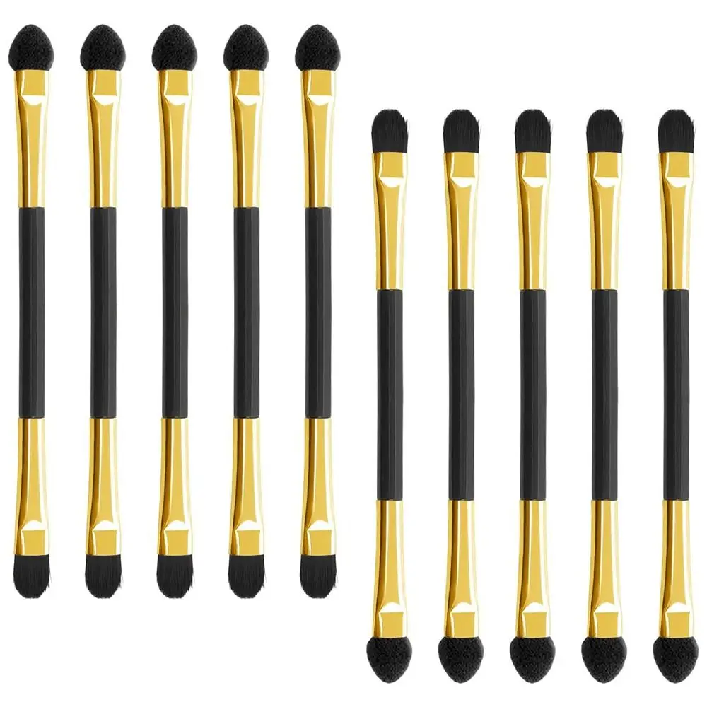 10PCS New Beauty Makeup Tool Double-head Eyeshadow Brush Sponge Stick Eyeliner Applicator