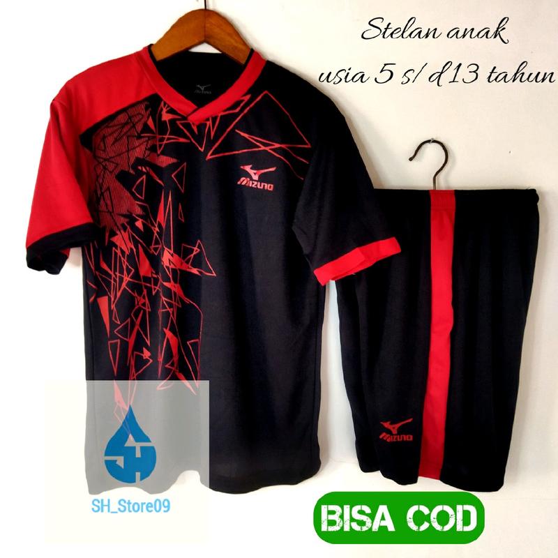 Jersey anak 5-13 tahun/set baju olahraga anak bahan adem dan nyaman ketika di pakai,cepat kering 5