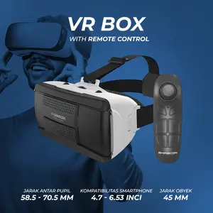 Shinecon VR Box IMAX Giant Screen Virtual Reality With Remote - SC-G06B Bluetooth Game Plastik