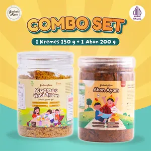Gadoeh Rasa Combo Set Toples Besar ( Makanan Snacks Kremes Hati Ayam+Abon Ayam)