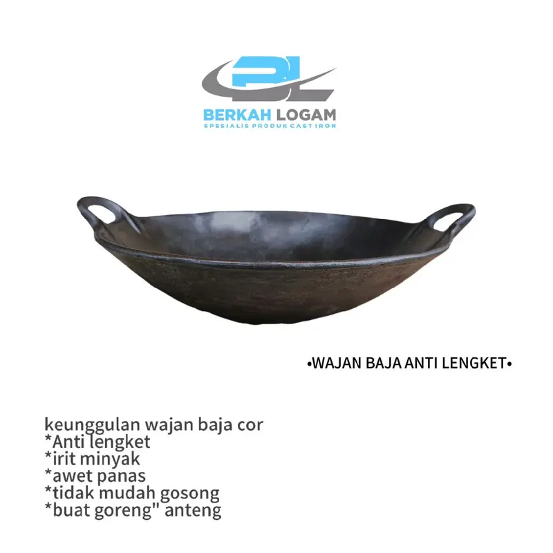 WAJAN TEBAL BAJA COR KUNO ANTI LENGKET 30CM 2