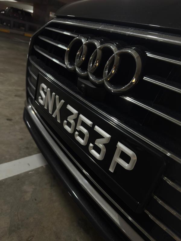 Frosted Ice 3D Printed Number Car Plate - Personalized License Plate for Vehicles 3