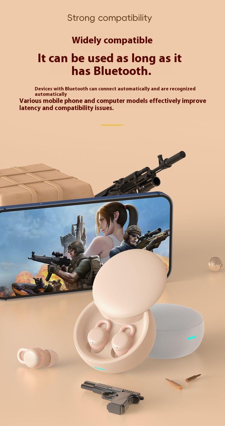 X68 Sleep Bean Mini Wireless Earbuds Touch Noise Reduction Headphone In-Ear nirkabel TWS Bluetooth earphone Panggilan Jelas Bass headset Dual-Ear Earbuds Berumur Tahan Lama