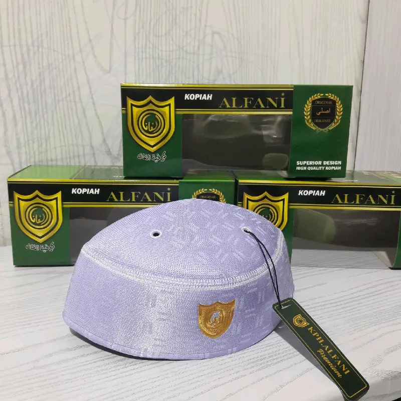 KOPIAH MALAYSIA ORI A5 AL FANI MOTIF PAGAR TERBARU TERMURAH TERLARIS Peci Pria Putih 3