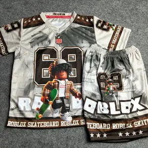 Kaos anak Roblok Setelan Anak Roblox Usia 3-10 Tahun Baju Anak Roblox Unisex Fashion Jersey Sport Dryfit Milano Oversize Nyaman Motif Unik Bahan Premium