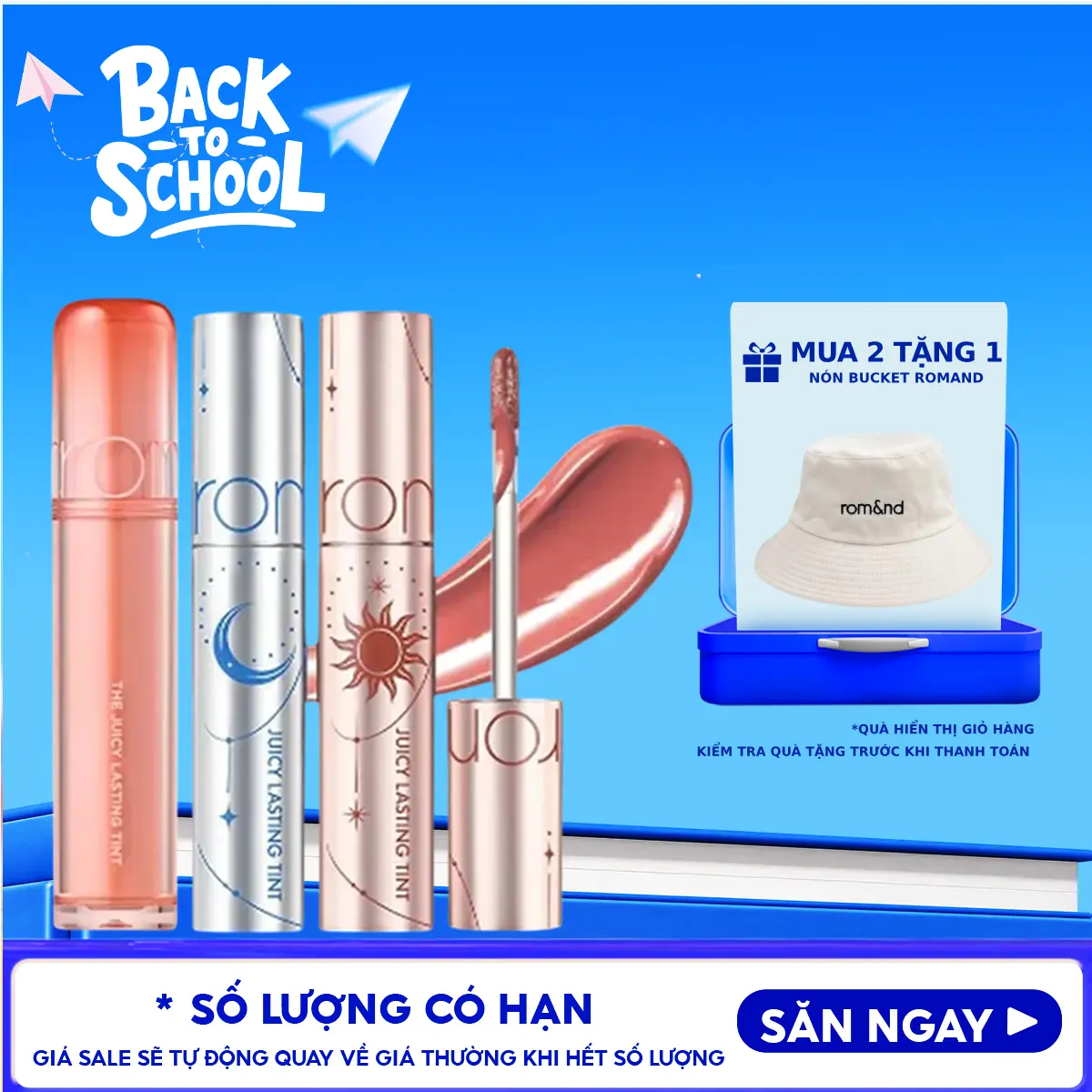 [JUICY LASTING TINT] Son Môi Tint Bóng Trang Điểm Hàn Quốc Romand The Juicy Lasting Tint Cosmetic Mỹ Phẩm Son Tint | Thegioiskinfood tgsf