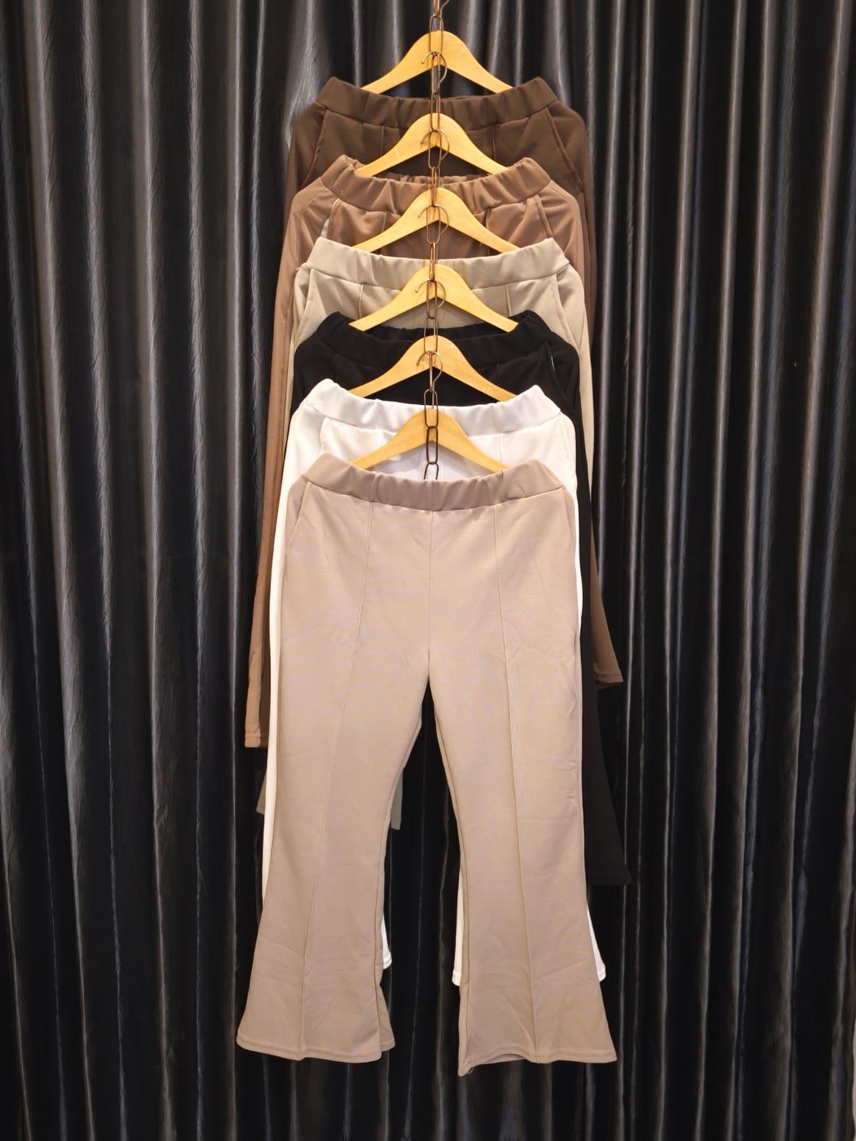 trend celana kuncup KENITE JAPAN strech cut Wanita Bawahan Panjang Kancing Cutbray Kaki Nyaman Santai