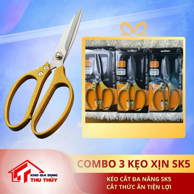 COmbo 3 cây kéo xịn sk5 [Kéo Cắt Đa Năng SK5 Cắt Thức ăn Tiện lợi