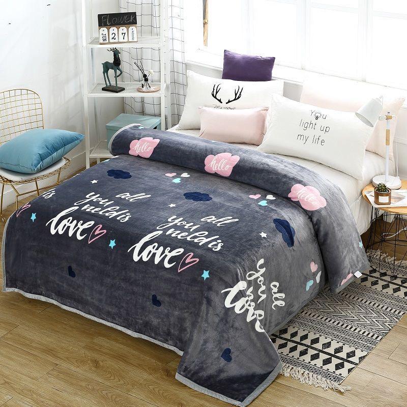 Product Introduction of Selimut Bulu 140x200 Motif Dewasa Love Abu Murah Berliatas Kado Kain 9