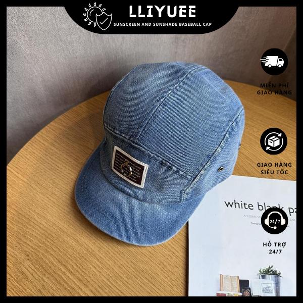  Mũ Bóng Chày Denim Phong Cách Nhật Bản Vành Ngắn Đầu Mềm Unisex Rộng Rãi Vành Phẳng Thêu Chữ Mũ Mỏ Vịt Che Nắng Dễ Phối Đồ Thích Hợp Cho Hoạt Động Ngoài Trời Mũ Đẹp 