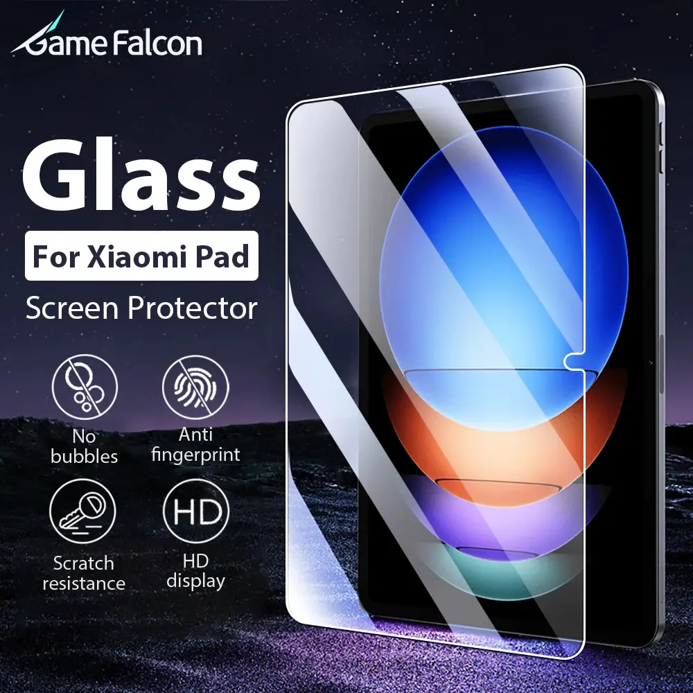 Dành Cho Xiaomi Poco Pad 12.1 Mi Pad 5 6S Pro Redmi Pad Pro Pad SE Chống Trầy Xước Bảo Vệ Màn Hình Kính Cường Lực， Bao Gồm Các Phụ Kiện