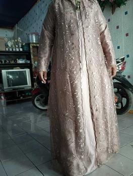 Product Review of GAMIS PESTA BUSUI TERBARU / TERLARIS SIZE M-L-XL- XXL-STANDAR DAN JUMBO TANGAN FUL BURKAT ,BAHAN SATIN from D**5 1