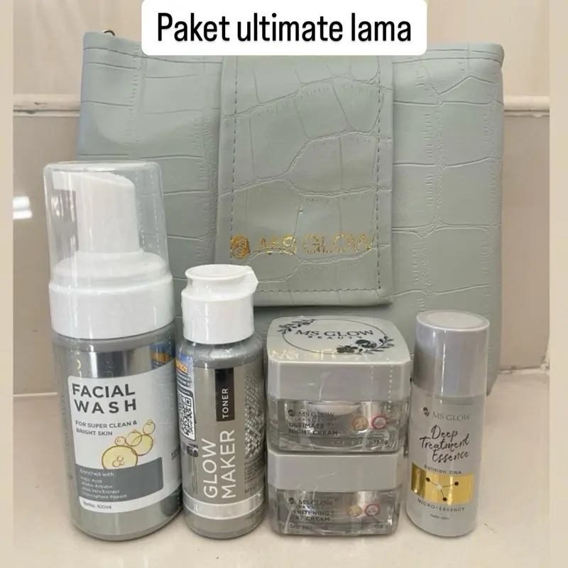 Ms glow paket wajah isi 5 type LAMA  free dte mini 4