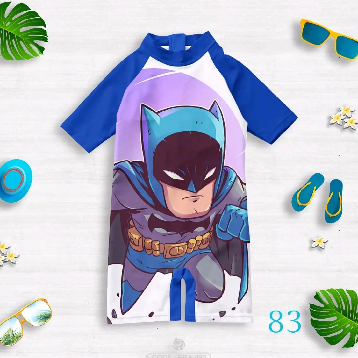 Baju renang anak laki-laki motif karakter batman usia 1-10 tahun // Baju renang anak laki-laki // Baju Renang Anak // Kids Swimsuit // Baju renang