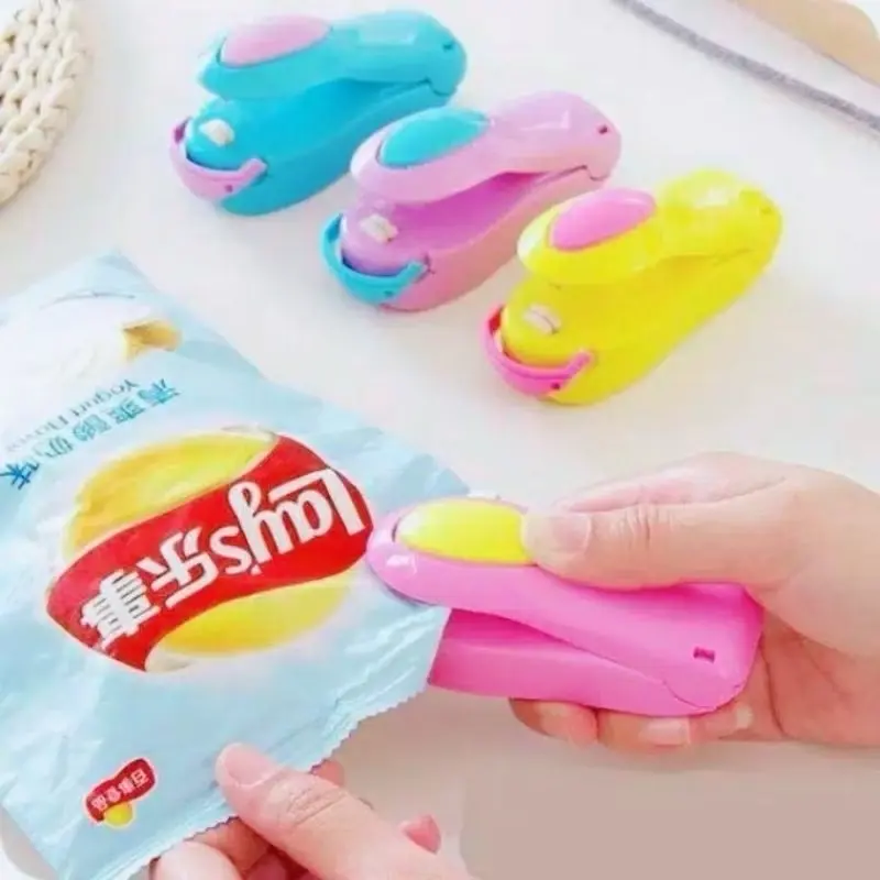 HAND SEALER MINI ALAT PRESS PEREKAT PLASTIK MAKANAN PEREKAT BUNGKUSAN SNACK CEMILAN Dengan Pilihan Warna Ceria
