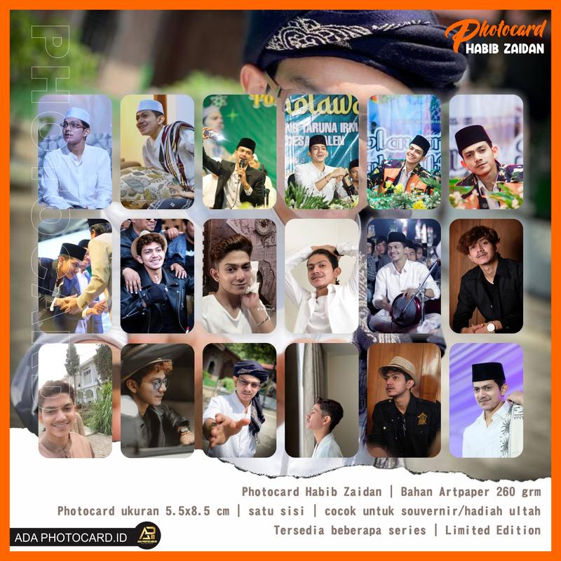 Photocard Habib Zaidan Isi 50 Pcs Bonus Stiker dan Inner Slevee Bisa COD Langsung Kirim 2