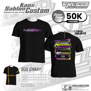 KAOS SABLON CUSTOM bahan cotton combed 24s Sablon DTF Distro Pria Baju Keren Katun Tshirt Atasan