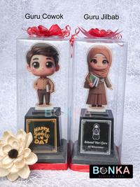 Gambar Piala Akrilik Guru Custom Nama Ucapan dan Foto Proses 1 Hari Jadi dari Bonekahandmadesukasuka Kab. Sukoharjo 4 Tokopedia