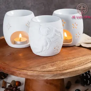 Ceramic Wax Melt Burner Color Top Bowl Fragrance Ceramic Oil Burner Wax Burner For Home Decoration