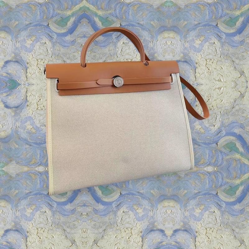 Product Introduction of 30cm Canvas with Calf Leather Sling Bag [Another Bag] 1