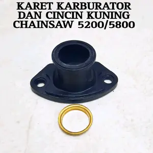 karet karburator dan cincin kuning chainsaw 5200/5800