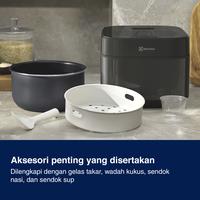 Gambar Electrolux Digital Rice Cooker 1.8 liter Penanak nasi dengan 12 menu masak Fungsi delay Tetap hangat 24 jam Panci anti lengket E5RC1-610P dari Electrolux Official Indonesia Kota Administrasi Jakarta Utara 4 Tokopedia