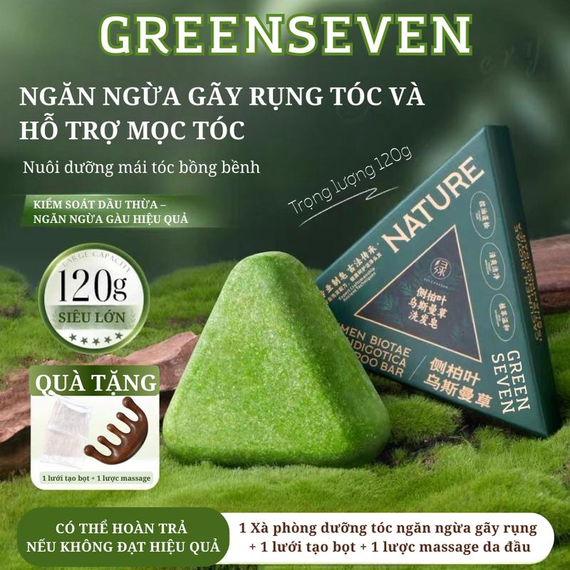  Xà Phòng Gội Đầu Mọc Tóc Chính Hãng Green Seven Thảo Mộc Thiên Nhiên Cỏ Usma Tân Cương Kiểm Soát Dầu Sạch Gàu Ngứa Giảm Rụng Tóc Hói Đầu Nuôi Dưỡng Tóc Làm Dày Nang Tóc Phồng Chân Tóc Thơm Tóc Mỏng Tóc Hư Tổn Khô Phục Hồi Tóc Dưỡng Tóc Sạch Nhờn Dầu Gội 