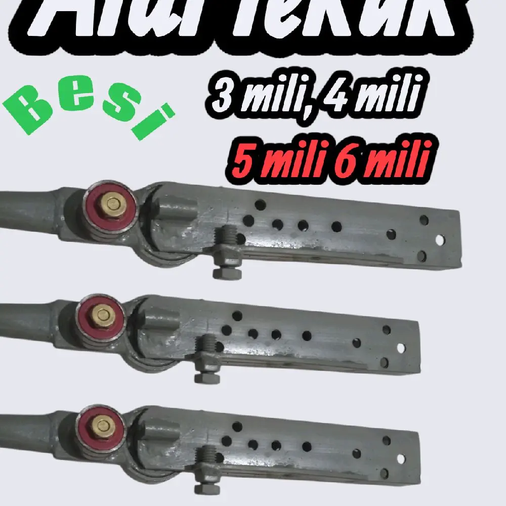alat tekuk besi beton & besi strip plat  2 mili, 3 mili, 4 mili 5 mili 6 mili