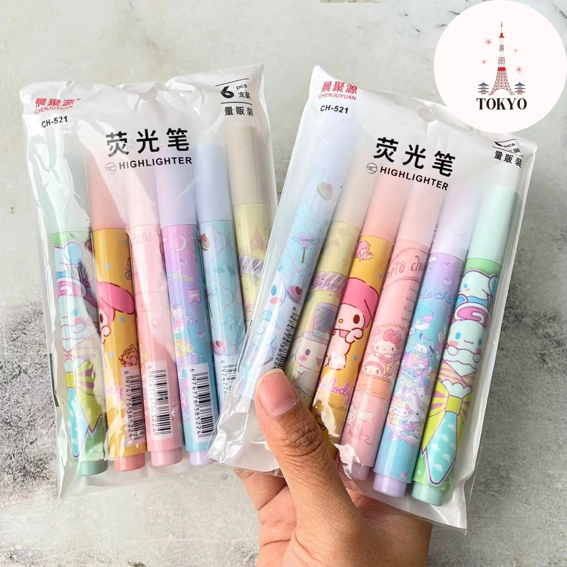 Stabilo Sanrio 1 Set 6 Pcs HG-1199