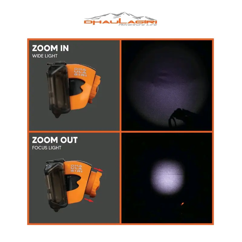 Dhaulagiri Rechargeable Headlamp 617 Senter Kepala waterproof Camping hiking 5